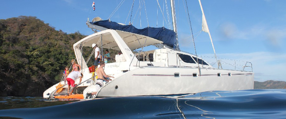 Papagayo private catamaran sailing