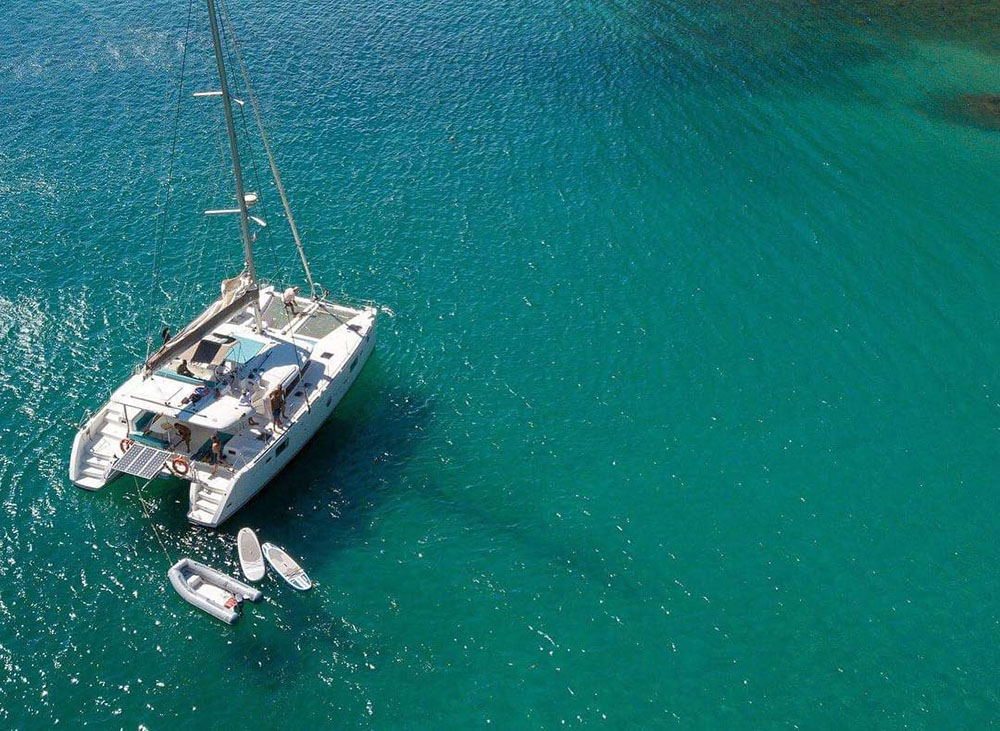 Ocotal private catamaran sailing